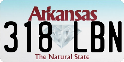 AR license plate 318LBN