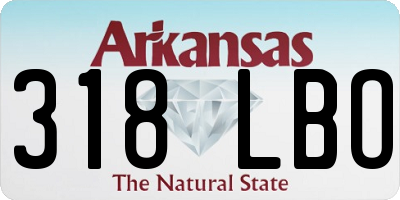 AR license plate 318LBO