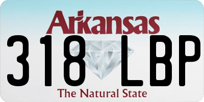 AR license plate 318LBP