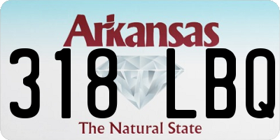 AR license plate 318LBQ