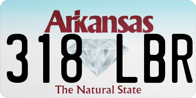 AR license plate 318LBR