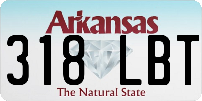 AR license plate 318LBT