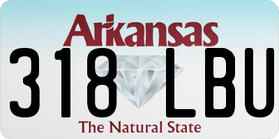 AR license plate 318LBU