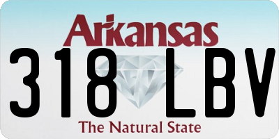 AR license plate 318LBV