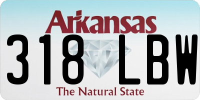 AR license plate 318LBW