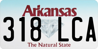 AR license plate 318LCA