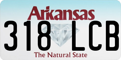 AR license plate 318LCB