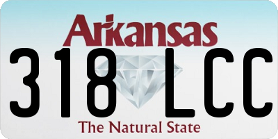AR license plate 318LCC