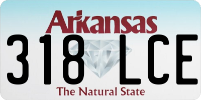 AR license plate 318LCE