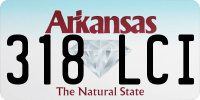 AR license plate 318LCI