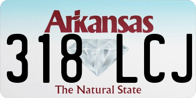 AR license plate 318LCJ