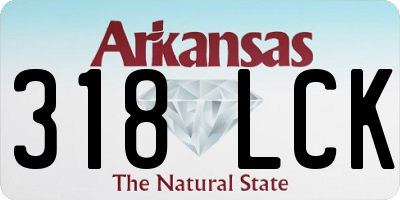 AR license plate 318LCK