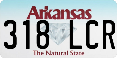 AR license plate 318LCR