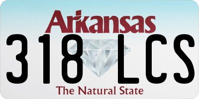 AR license plate 318LCS