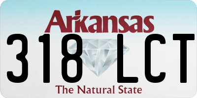 AR license plate 318LCT