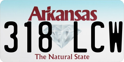 AR license plate 318LCW