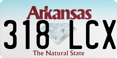 AR license plate 318LCX