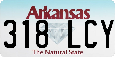 AR license plate 318LCY
