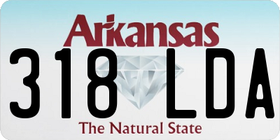 AR license plate 318LDA