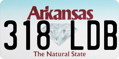 AR license plate 318LDB
