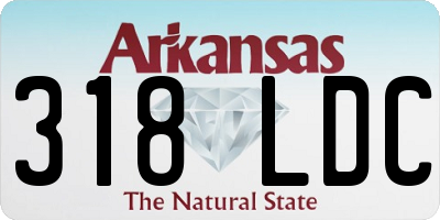 AR license plate 318LDC