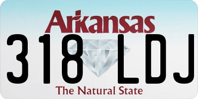 AR license plate 318LDJ