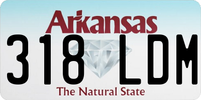 AR license plate 318LDM