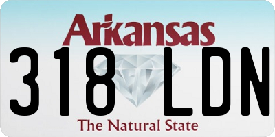 AR license plate 318LDN