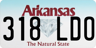 AR license plate 318LDO