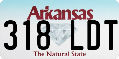 AR license plate 318LDT