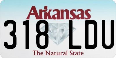 AR license plate 318LDU