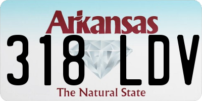 AR license plate 318LDV