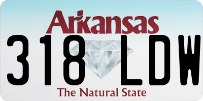 AR license plate 318LDW