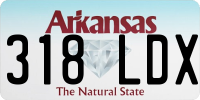 AR license plate 318LDX