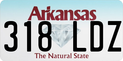 AR license plate 318LDZ