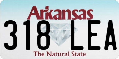 AR license plate 318LEA