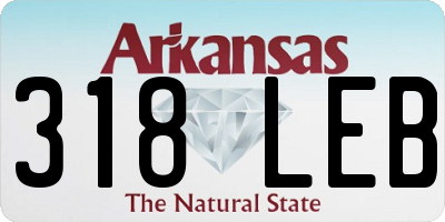 AR license plate 318LEB
