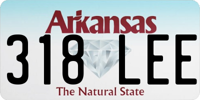 AR license plate 318LEE