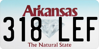 AR license plate 318LEF
