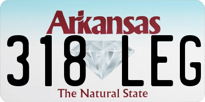 AR license plate 318LEG
