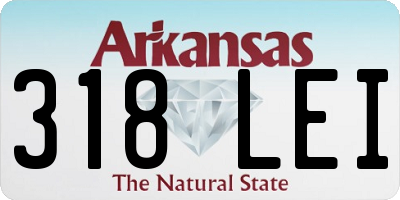 AR license plate 318LEI