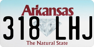 AR license plate 318LHJ