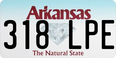 AR license plate 318LPE