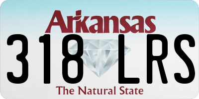 AR license plate 318LRS