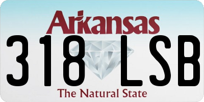 AR license plate 318LSB