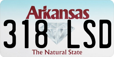 AR license plate 318LSD
