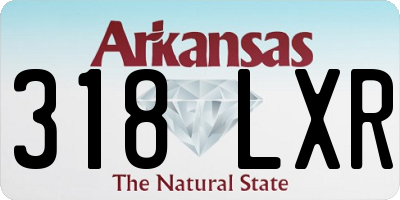 AR license plate 318LXR
