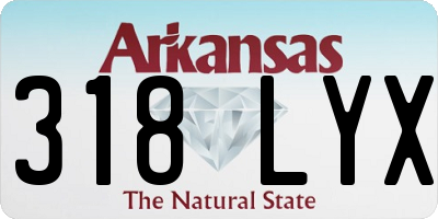 AR license plate 318LYX