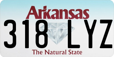AR license plate 318LYZ