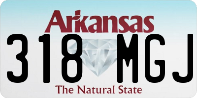 AR license plate 318MGJ